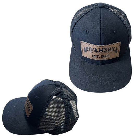 Kids Black w/ Leather Patch